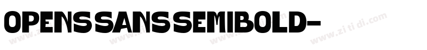 Opens Sans SemiBold字体转换